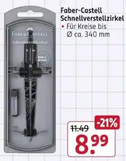 Rossmann Faber-Castell Schnellverstellzirkel Angebot