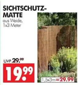 Wreesmann Sichtschutz-Matte aus Weide Angebot