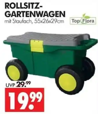 Wreesmann ROLLSITZ-GARTENWAGEN mit Staufach Angebot