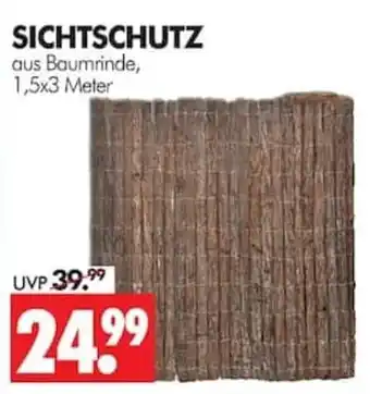 Wreesmann SICHTSCHUTZ aus Baumrinde Angebot