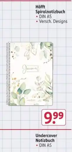 Rossmann Häfft Spiralnotizbuch Angebot