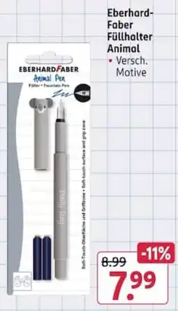 Rossmann Eberhard-Faber Füllhalter Animal Angebot