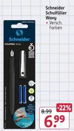 Rossmann Schneider Schulfüller Wavy Angebot