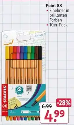 Rossmann Point 88 Fineliner Angebot