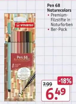 Rossmann STABILO Pen 68 Naturecolors Angebot