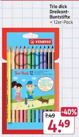 Rossmann STABILO Trio dick Dreikant-Buntstifte Angebot