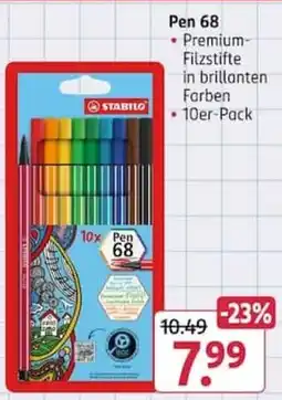 Rossmann STABILO Pen 68 Angebot