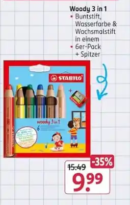 Rossmann Woody 3 in 1 STABILO Angebot