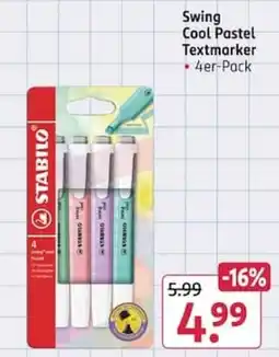 Rossmann Swing Cool Pastel Textmarker Angebot