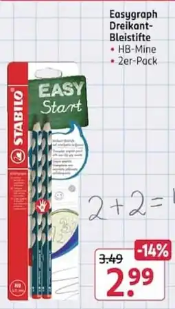 Rossmann Stabilo Easygraph Dreikant-Bleistifte Angebot