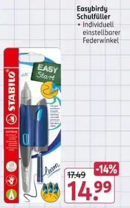 Rossmann STABILO Easybirdy Schultüller Angebot