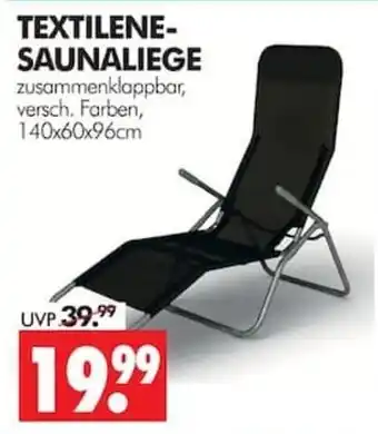 Wreesmann TEXTILENE-SAUNALIEGE Angebot