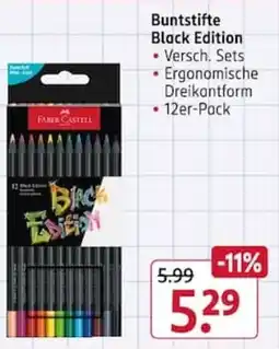 Rossmann Faber-Castell Buntstifte Black Edition Angebot