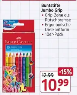Rossmann Faber-Castell Buntstifte Jumbo Grip Angebot