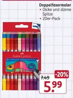 Rossmann Doppelfasermaler Faber-Castell Angebot