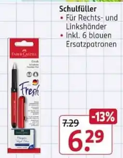 Rossmann Faber-Castell Schulfüller Fresh Angebot
