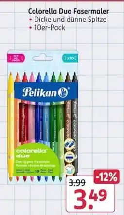 Rossmann Colorella Duo Fasermaler Angebot