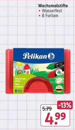 Rossmann Pelikan Wachsmalstifte Angebot
