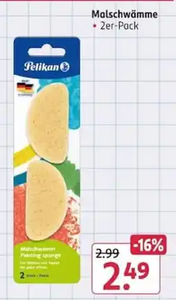 Rossmann Pelikan Malschwämmchen Angebot