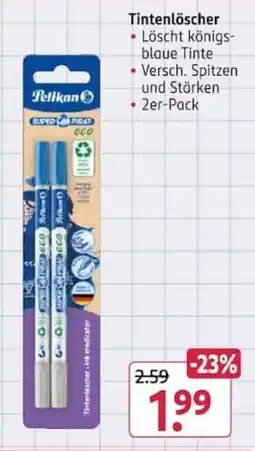 Rossmann Pelikan Tintenlöscher Angebot