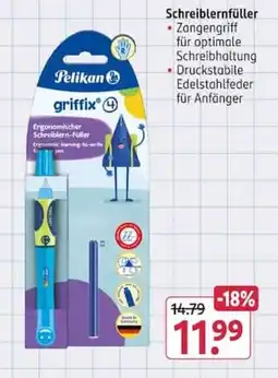 Rossmann Pelikan griffix® 4 Schreiblernfüller Angebot
