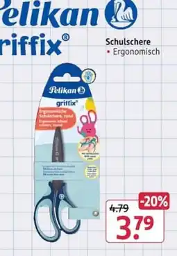Rossmann Pelikan griffix Schulschere Angebot