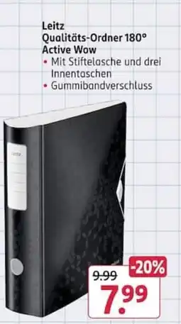 Rossmann Leitz Qualitäts-Ordner 180° Active Wow Angebot