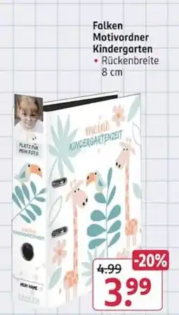 Rossmann Falken Motivordner Kindergarten Angebot