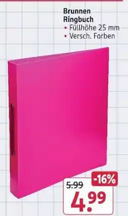 Rossmann Brunnnen Ringbuch Angebot