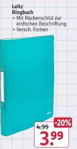 Rossmann Leitz Ringbuch Angebot