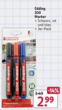 Rossmann Edding 300 Marker Angebot