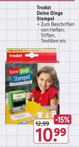 Rossmann Trodat Deine Dinge Stempel Angebot