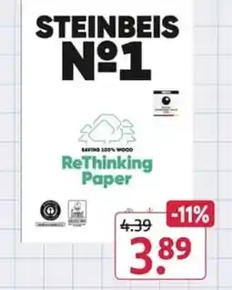 Rossmann STEINBEIS N°1 ReThinking Paper Angebot