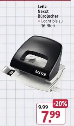 Rossmann Leitz Nexxt Bürolöcher Angebot