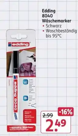 Rossmann Edding Wäschemarker Angebot