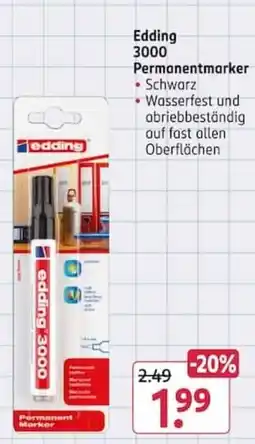 Rossmann Edding 3000 Permanentmarker Angebot