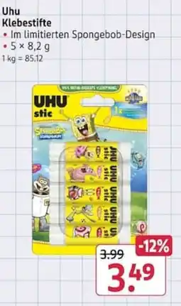 Rossmann UHU Klebestifte Angebot