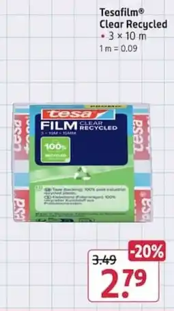 Rossmann Tesafilm Clear Recycled Angebot