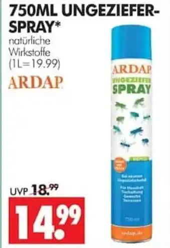 Wreesmann ARDAP UNGEZIEFER-SPRAY Angebot
