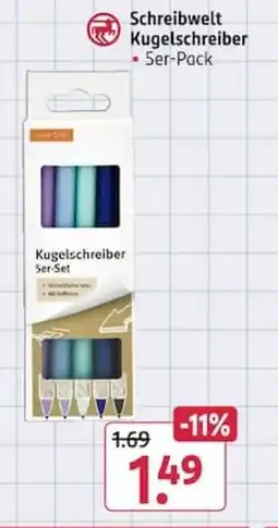 Rossmann Schreibwelt Kugelschreiber Angebot