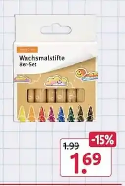 Rossmann Wachsmalstifte 8er-Set Angebot