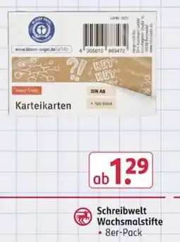 Rossmann Karteikarten Angebot