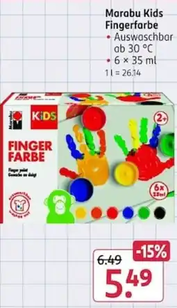 Rossmann Marabu Kids Fingerfarbe Angebot