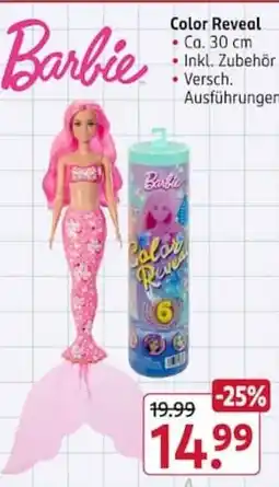 Rossmann Barbie Color Reveal Angebot