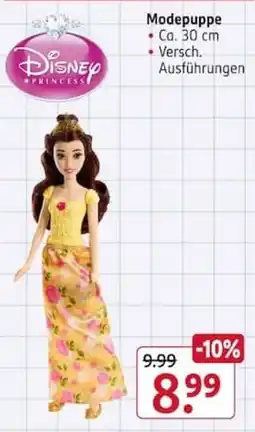 Rossmann Disney PRINCESS Modepuppe Angebot