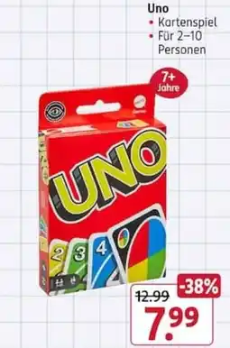 Rossmann Uno Kartenspiel Angebot