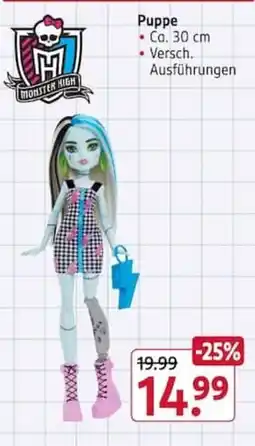 Rossmann Puppe Monster High Angebot