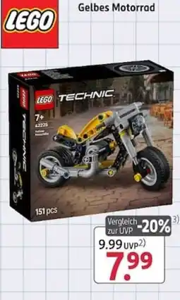 Rossmann LEGO Gelbes Motorrad Angebot