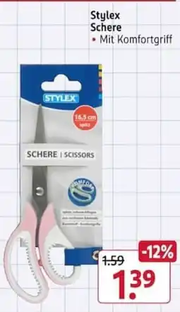 Rossmann Stylex Schere Angebot