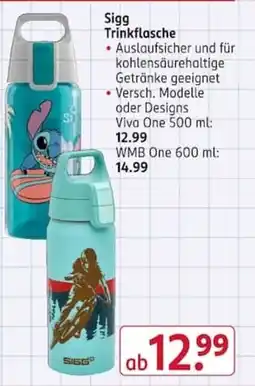 Rossmann Sigg Trinkflasche Angebot